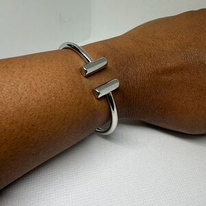 Silver Open Cuff Bracelet stainless steel